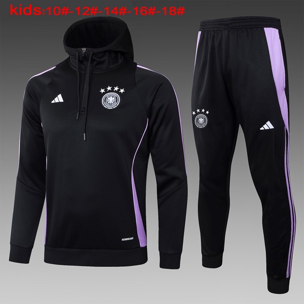 Niños Sudadera Con Capucha Alemania 2024/2025 Negro 3